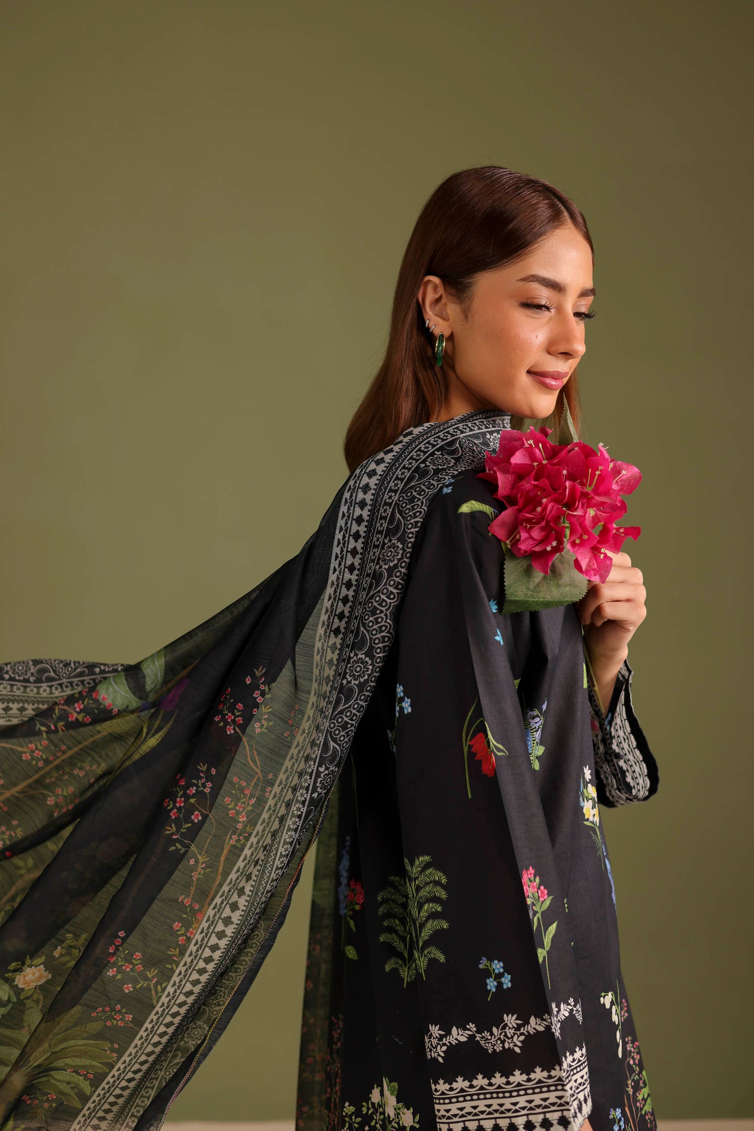 3PC Printed Lawn Suit - 42716