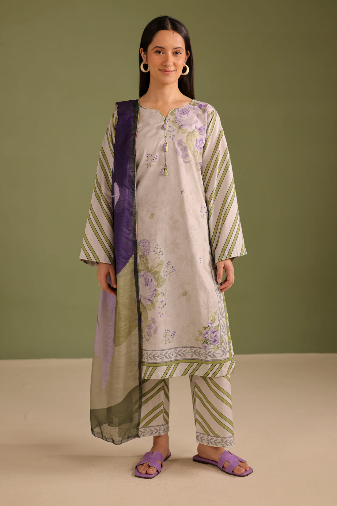 3PC Printed Lawn Suit - 42663