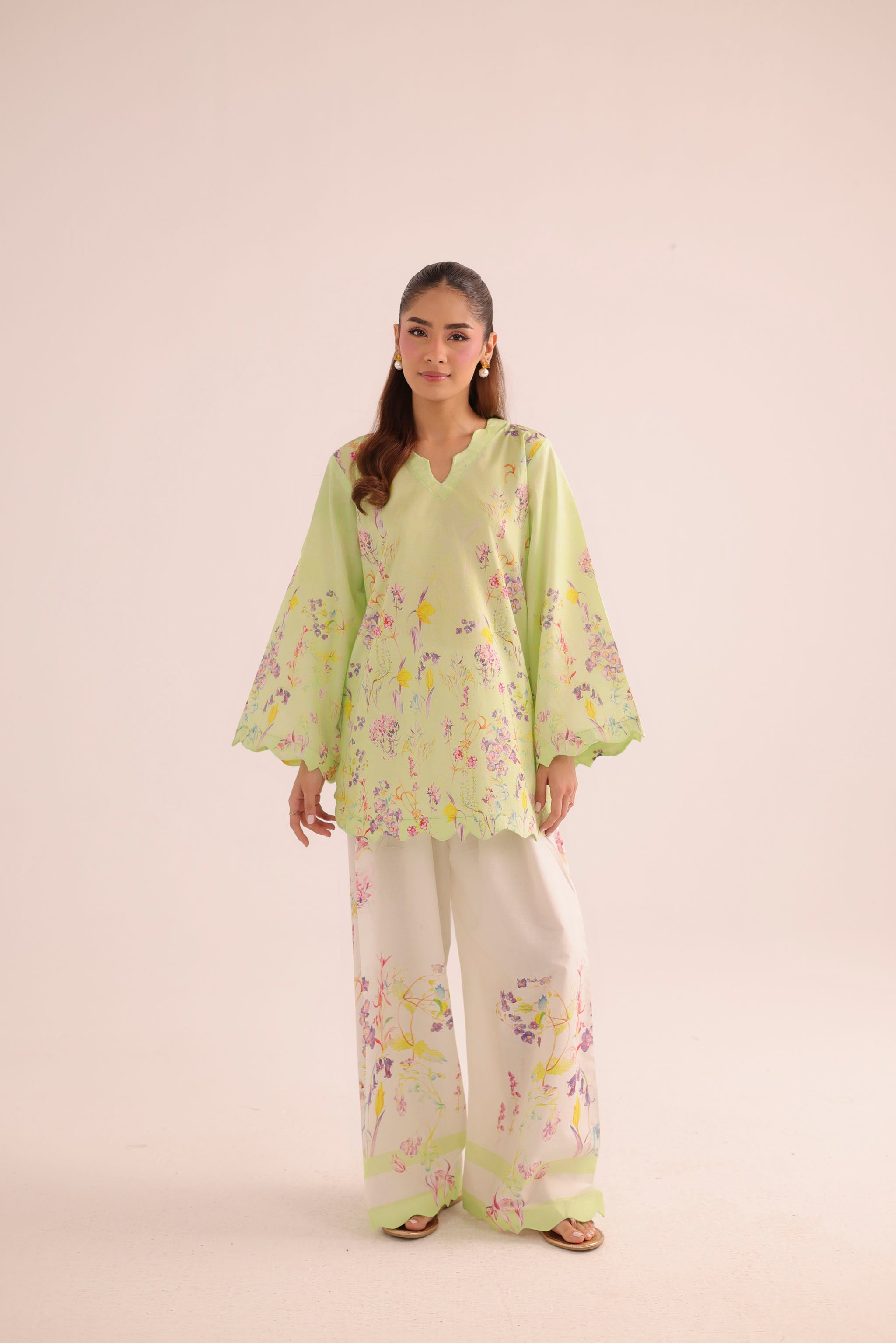 2PC Summer Lawn Dress- PRT L42952