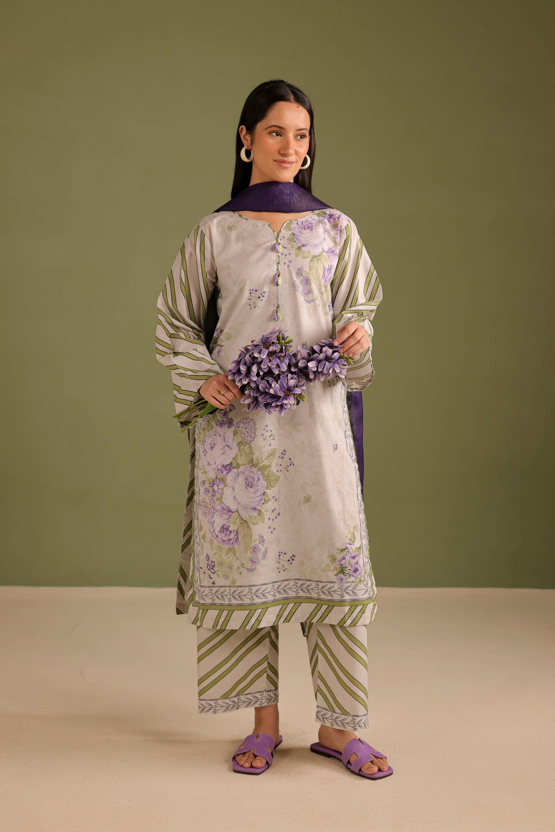 3PC Printed Lawn Suit - 42663