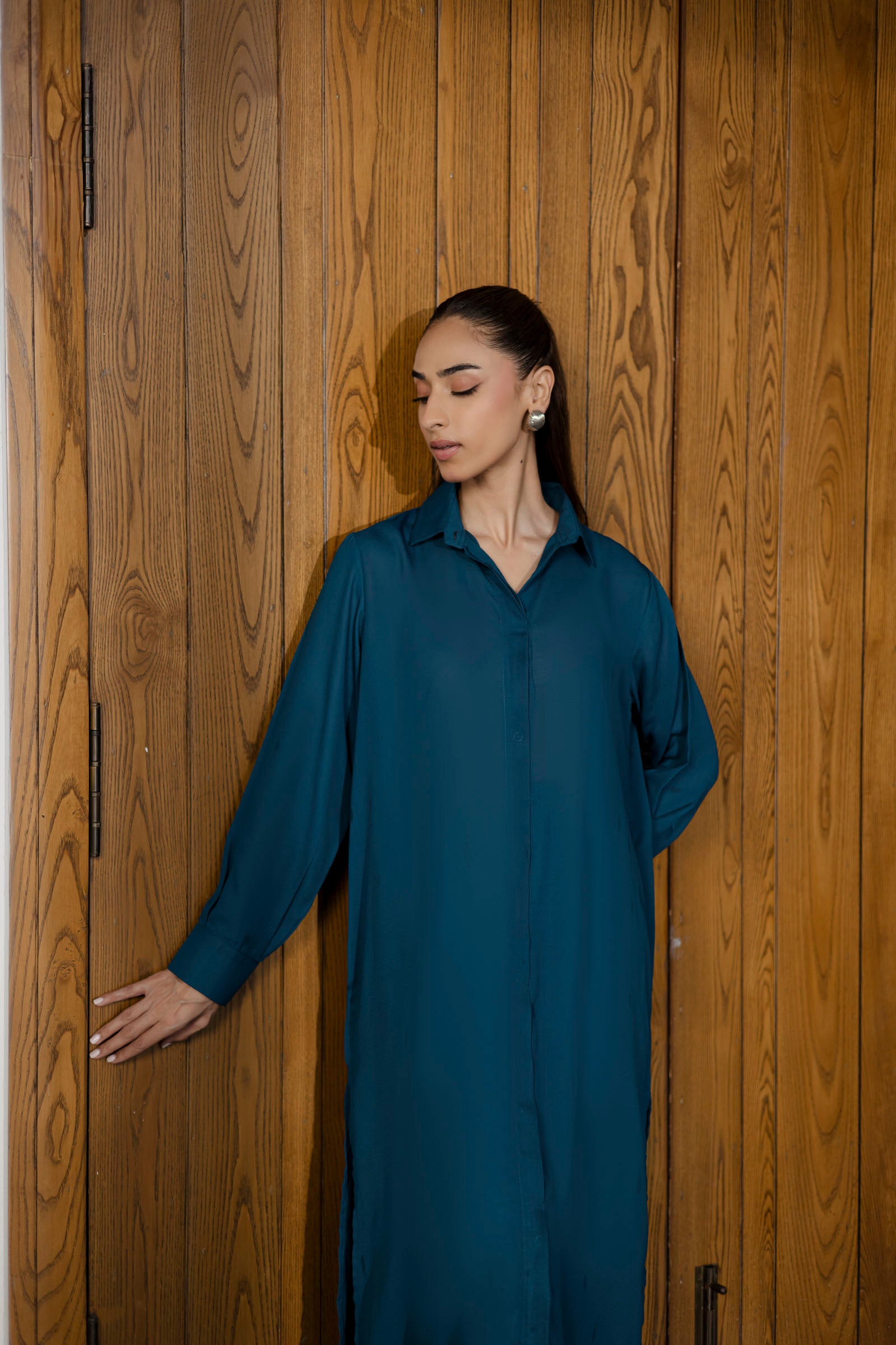 Solid 2PC Dress - SP-02 Teal