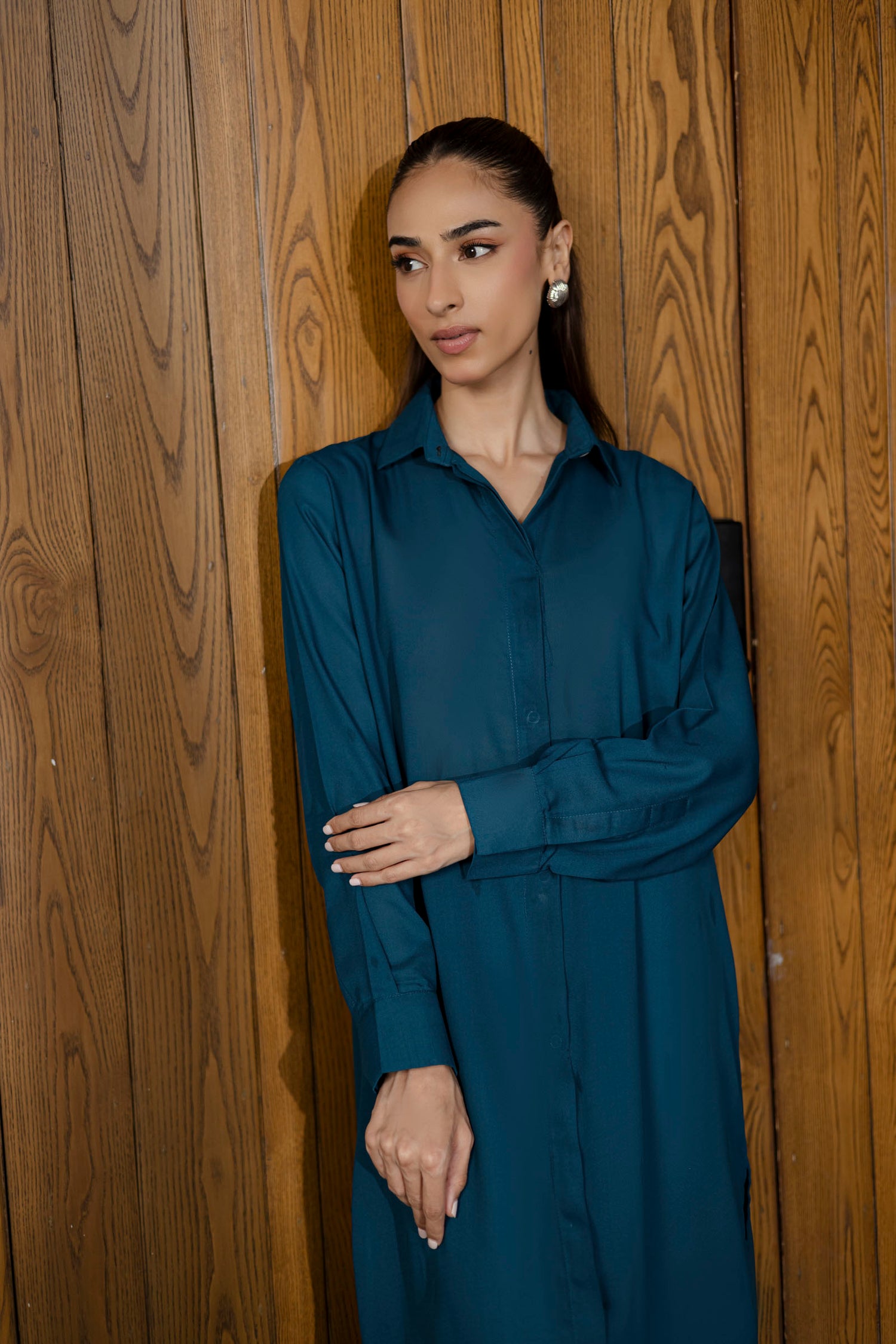 Solid 2PC Dress - SP-02 Teal