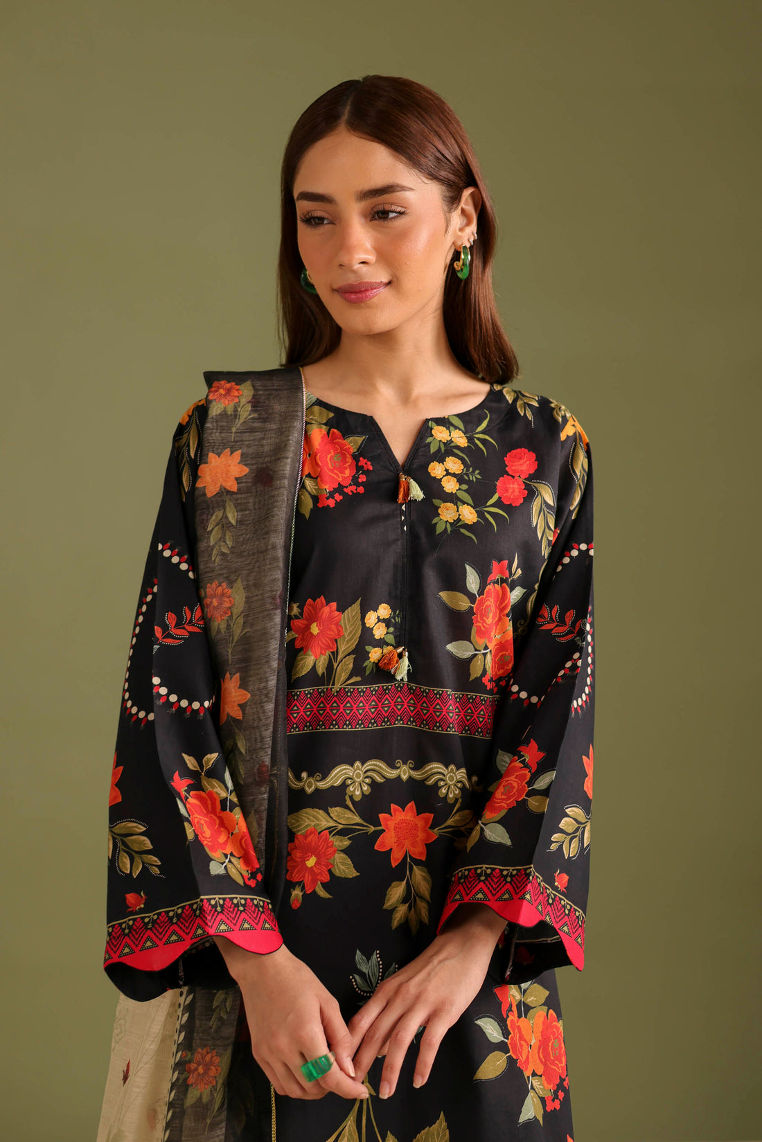 3PC Printed Lawn Suit - 42709
