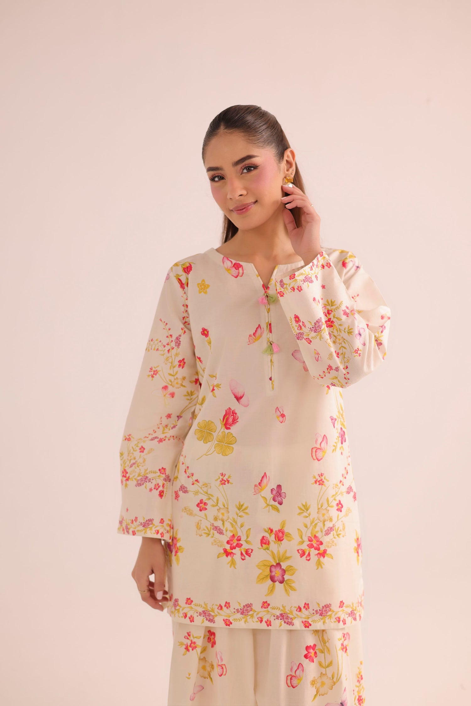 2PC Summer Lawn Dress- PRT L42954