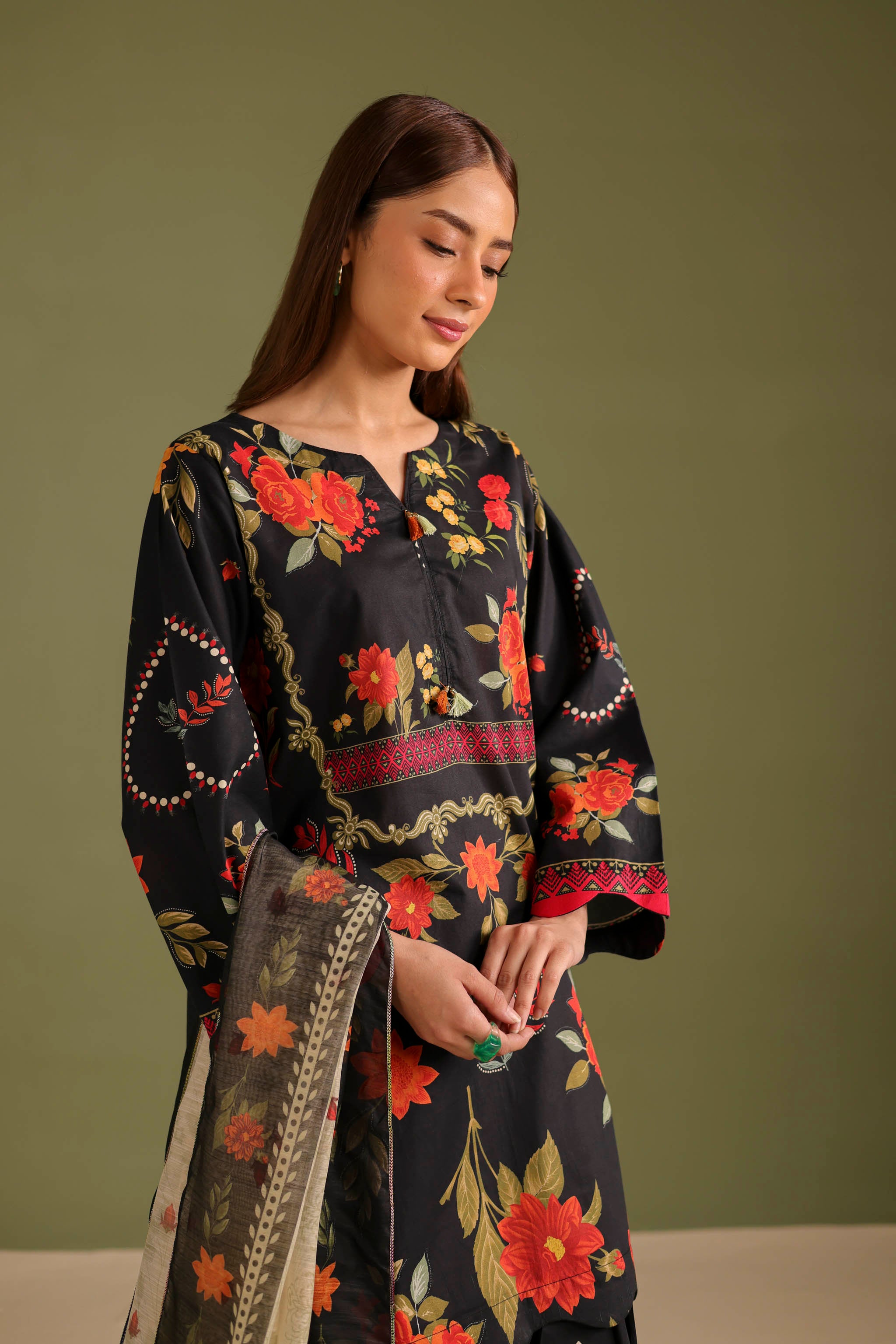 3PC Printed Lawn Suit - 42709