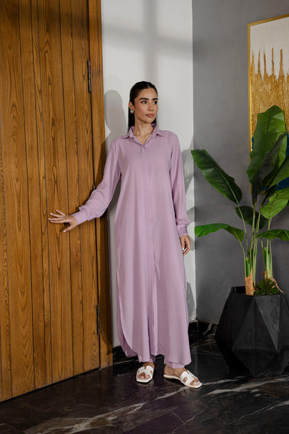 Solid 2PC Dress - SP-02 Lavender