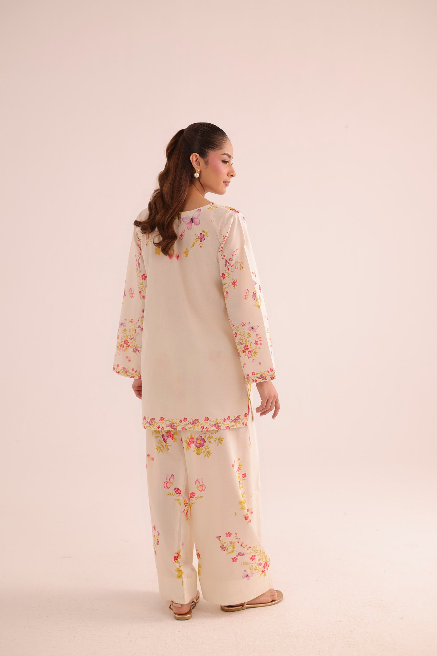 2PC Summer Lawn Dress- PRT L42954