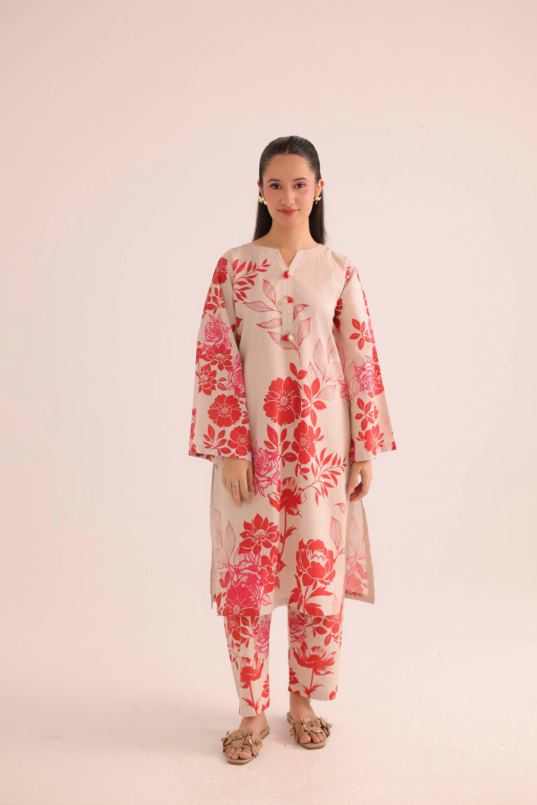 2PC Summer Lawn Dress- PRT L42192
