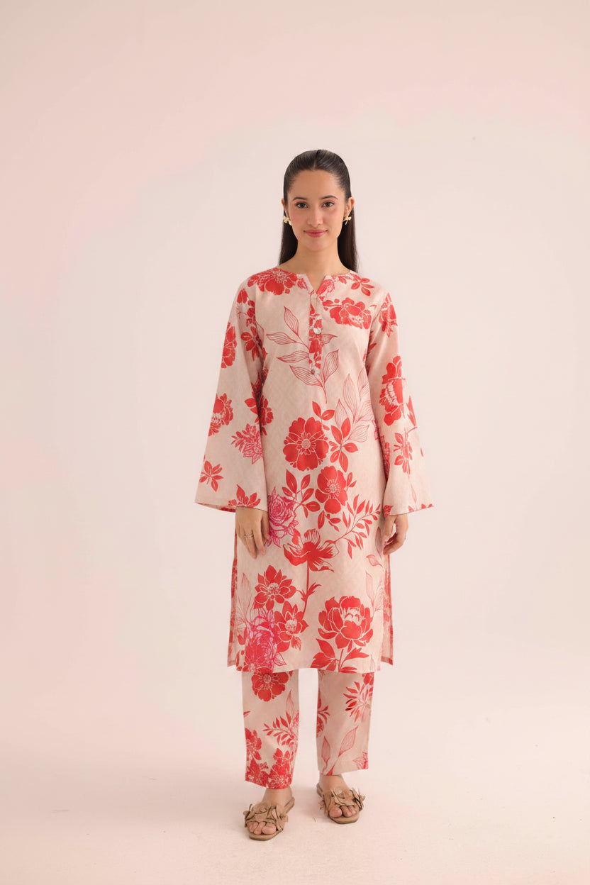 2PC Summer Lawn Dress- PRT L42192