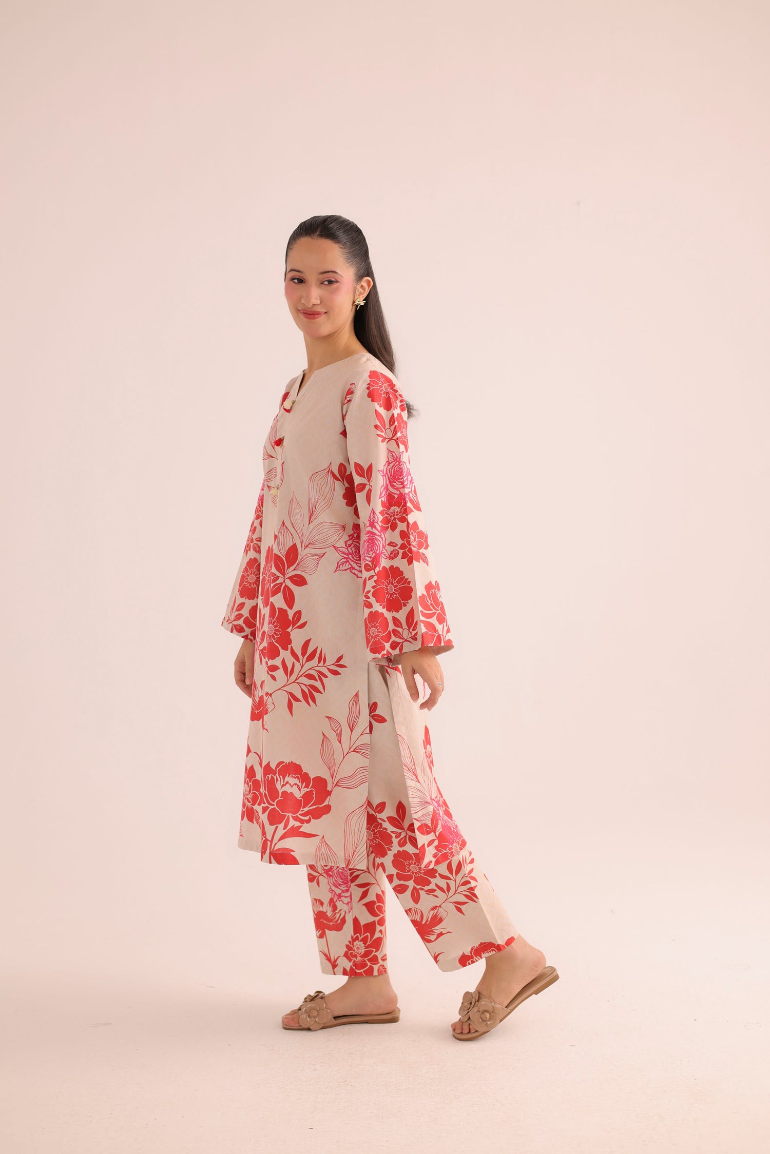 2PC Summer Lawn Dress- PRT L42192