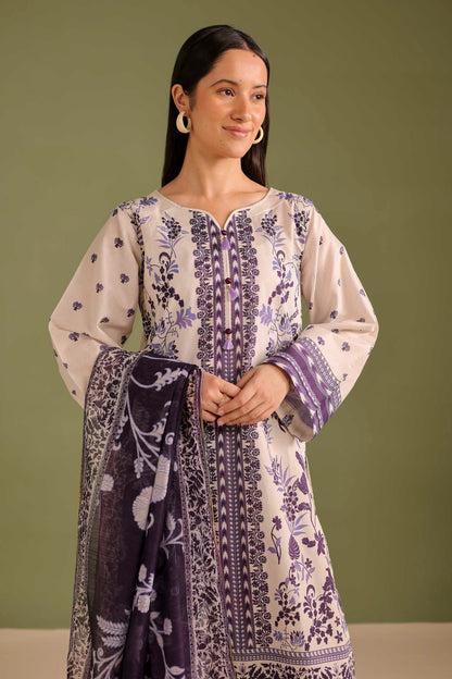 3PC Printed Lawn Suit - 42719