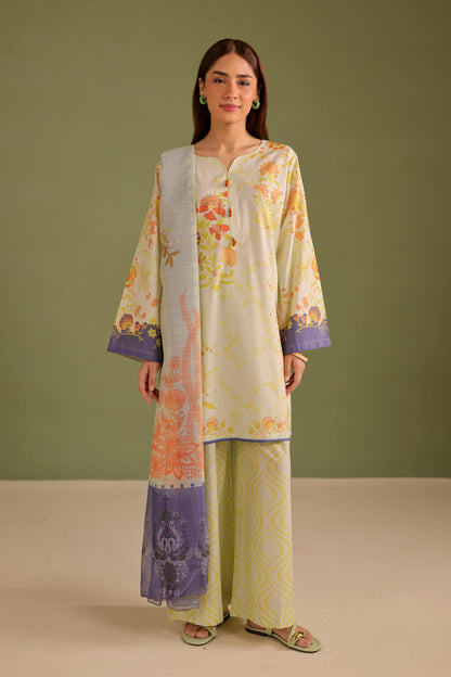 3PC Printed Lawn Suit - 42706