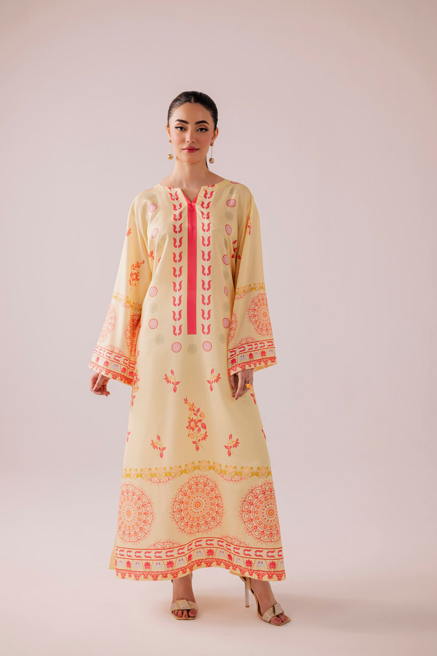 KF35 - Printed Kaftaan
