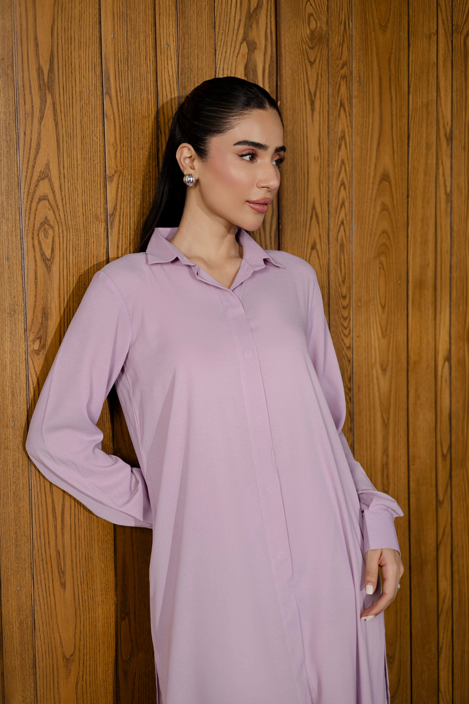 Solid 2PC Dress - SP-02 Lavender