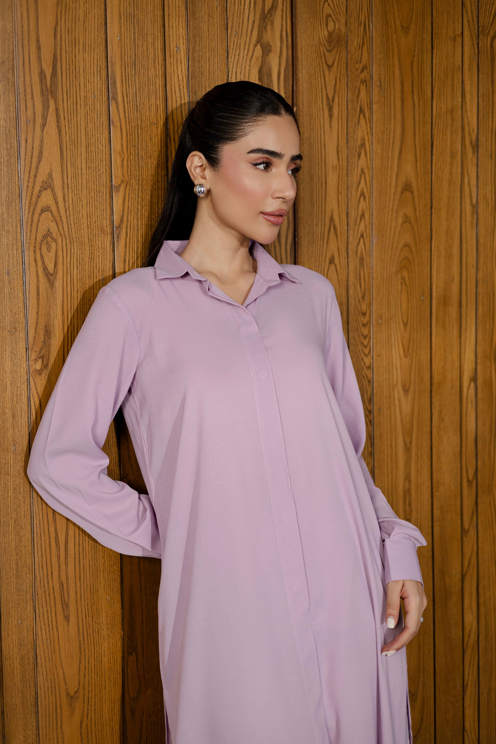 Solid 2PC Dress - SP-02 Lavender