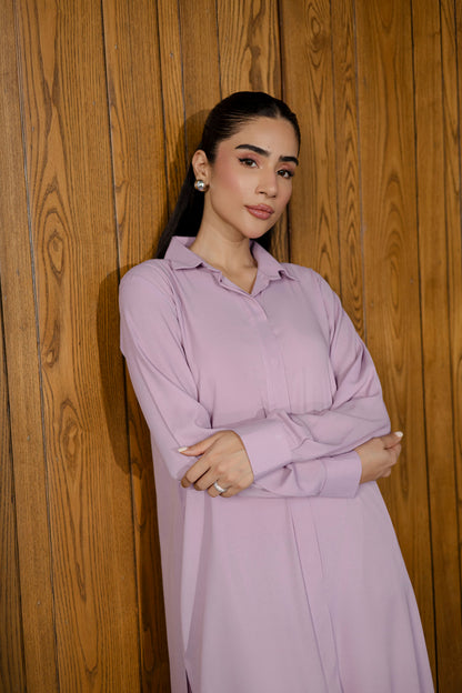 Solid 2PC Dress - SP-02 Lavender