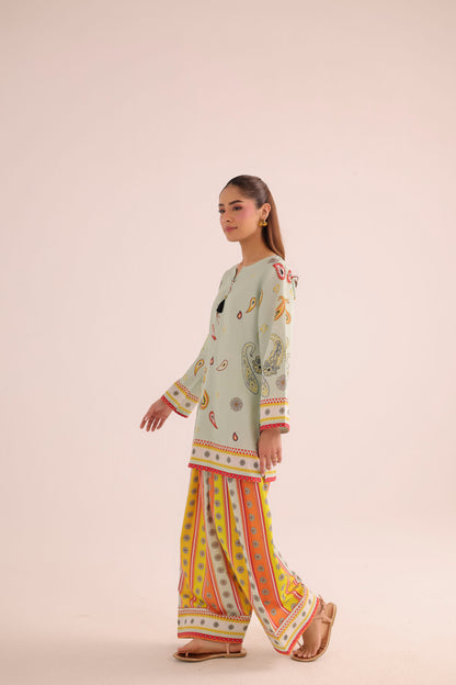 2PC Summer Lawn Dress- PRT L42964