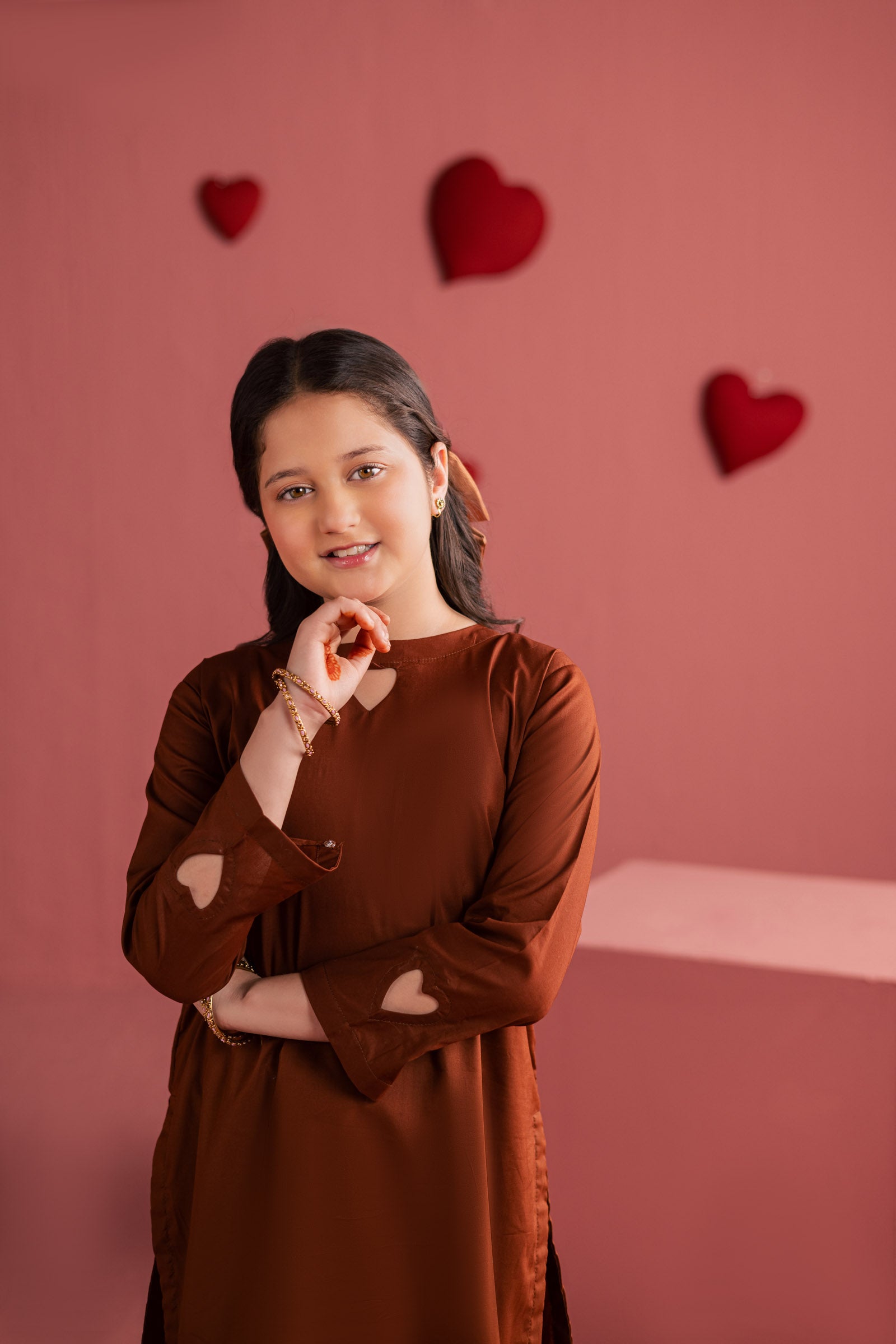 Kids 2PC Solid HSK 06 – Chocolate Brown