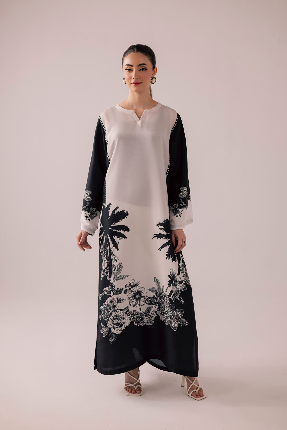 KF36 - Printed Kaftaan