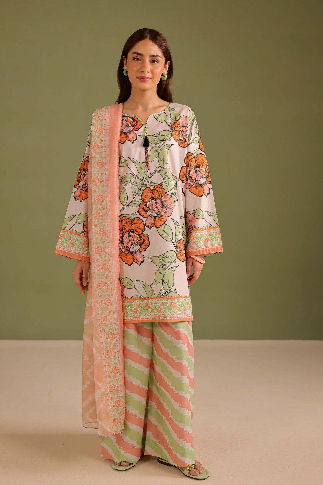 3PC Printed Lawn Suit - 42712