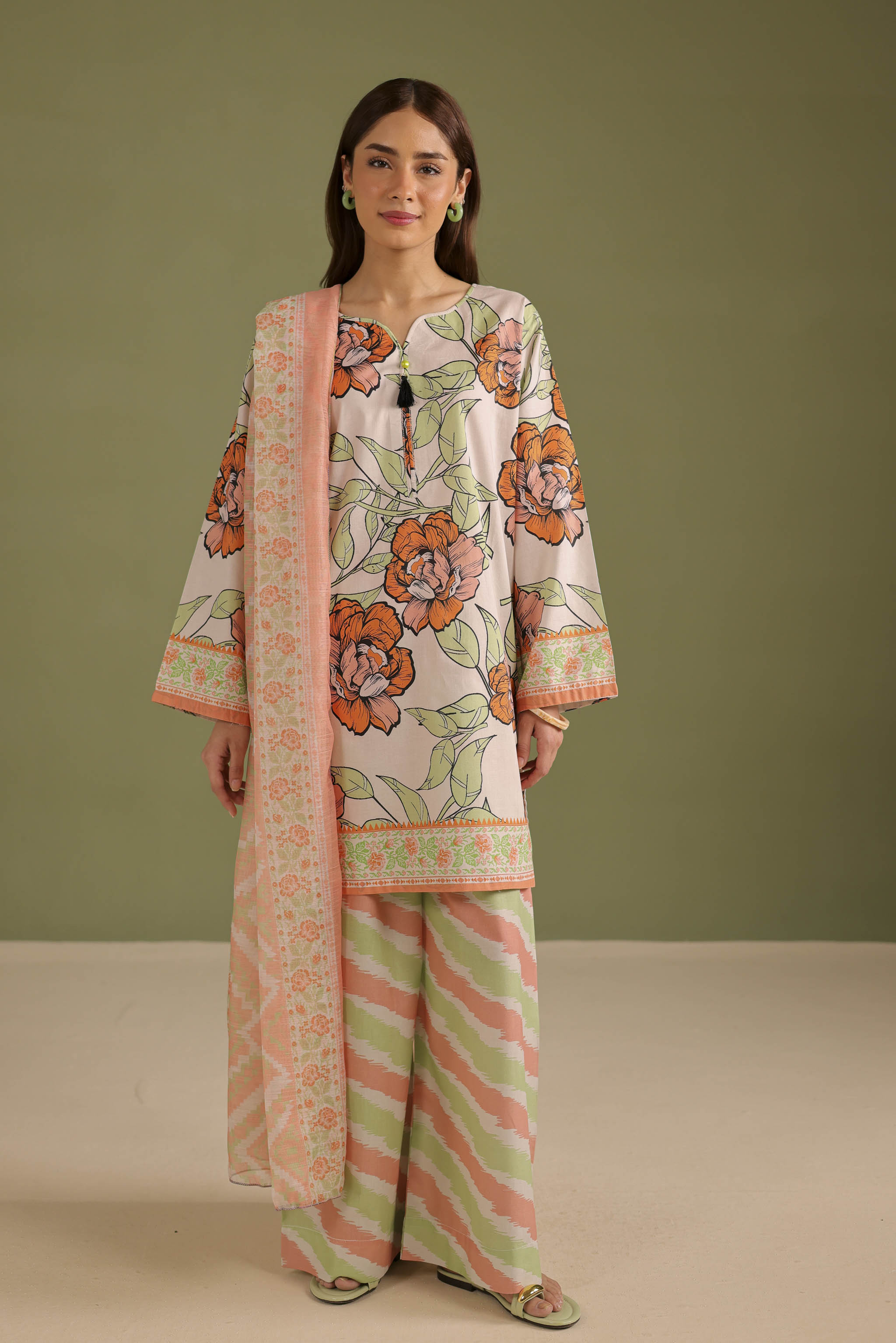 3PC Printed Lawn Suit - 42712