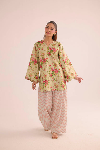 2PC Summer Lawn Dress- PRT L42971