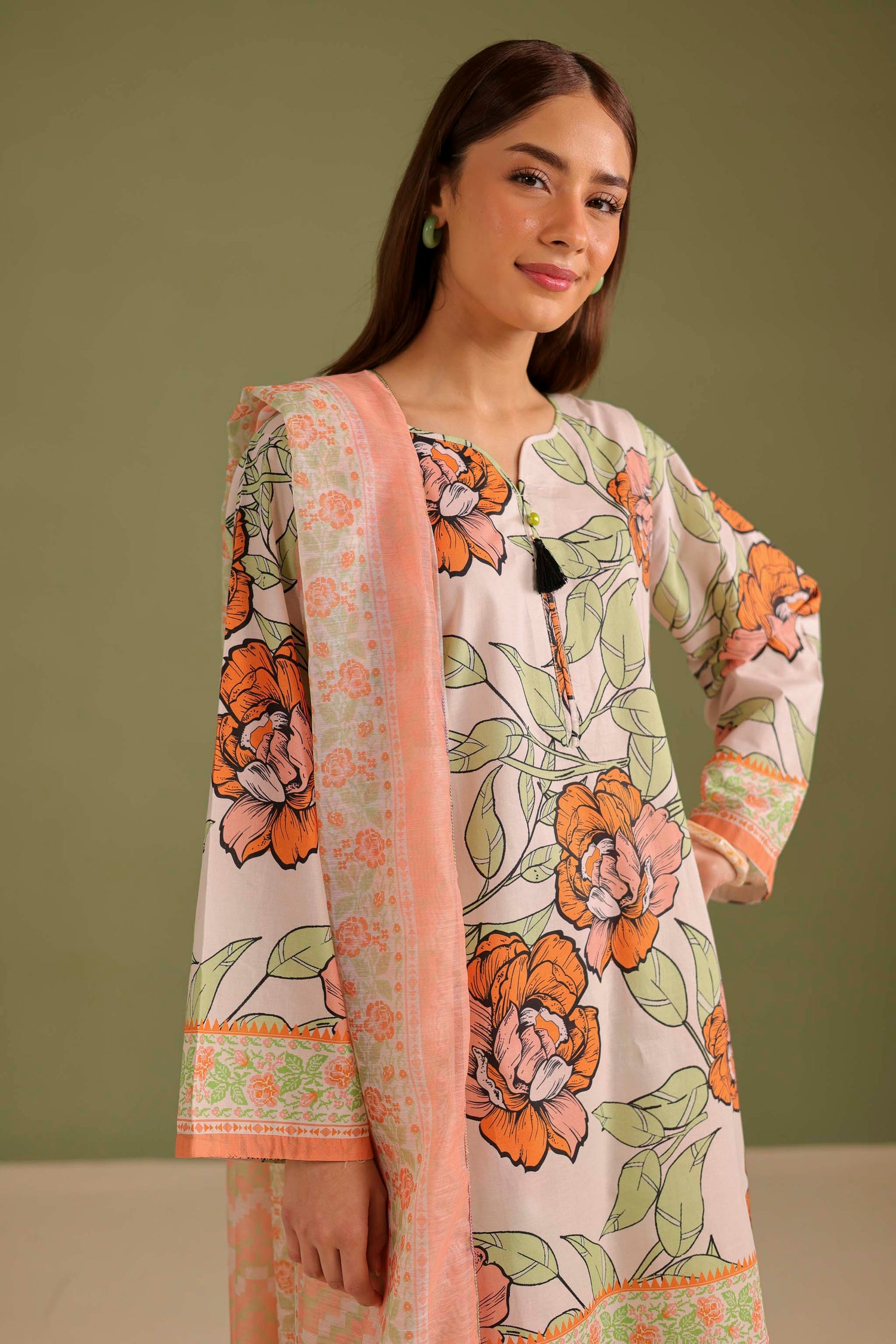 3PC Printed Lawn Suit - 42712