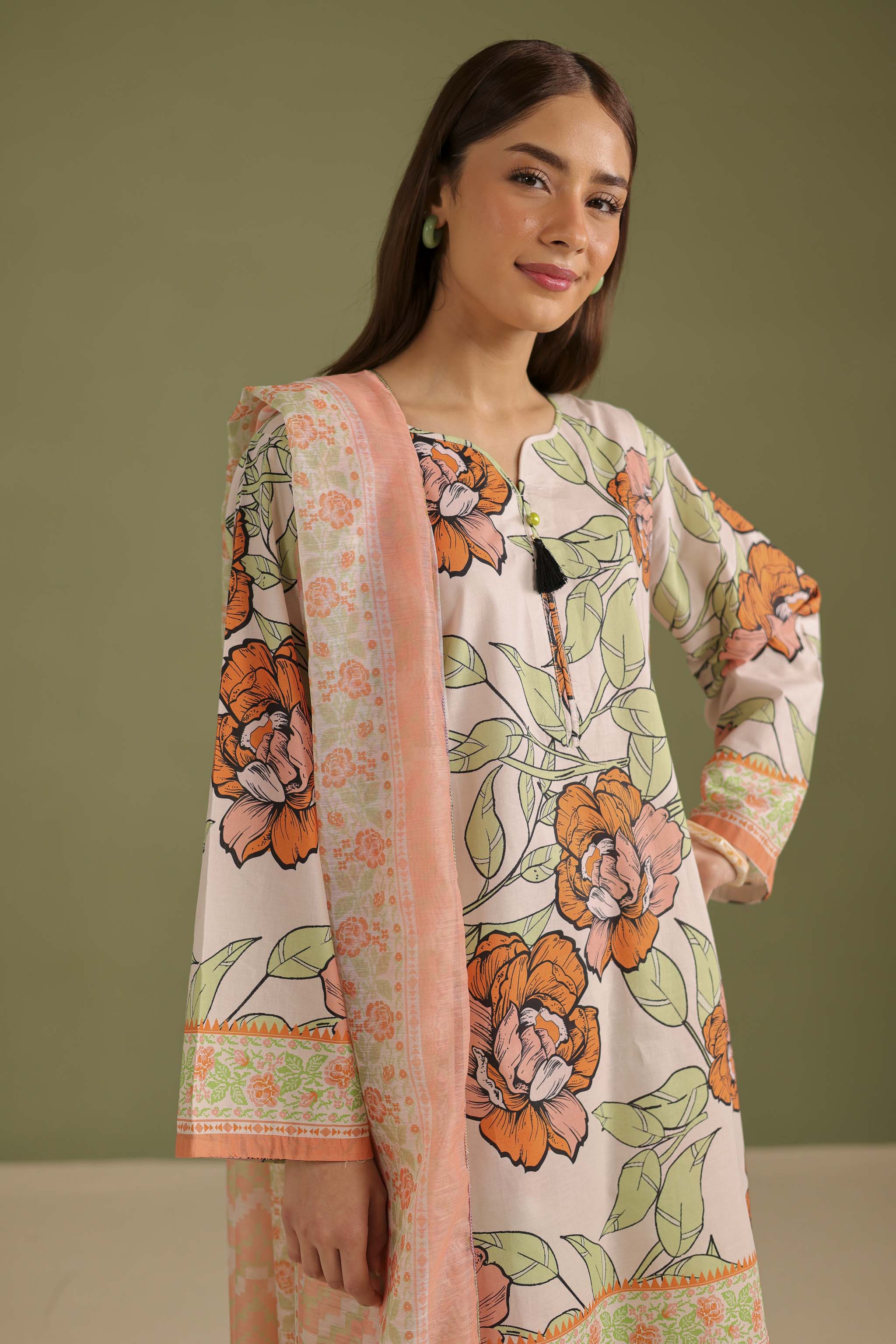 3PC Printed Lawn Suit - 42712