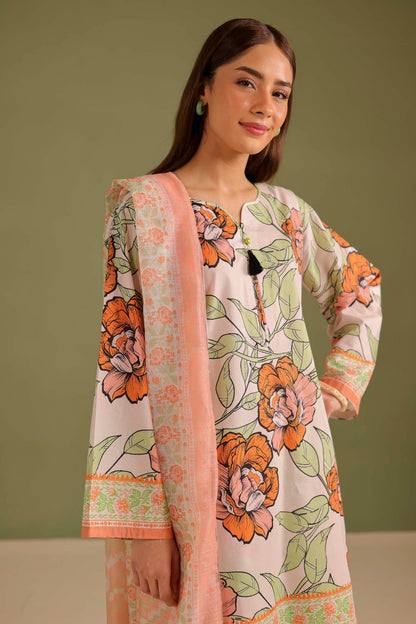3PC Printed Lawn Suit - 42712