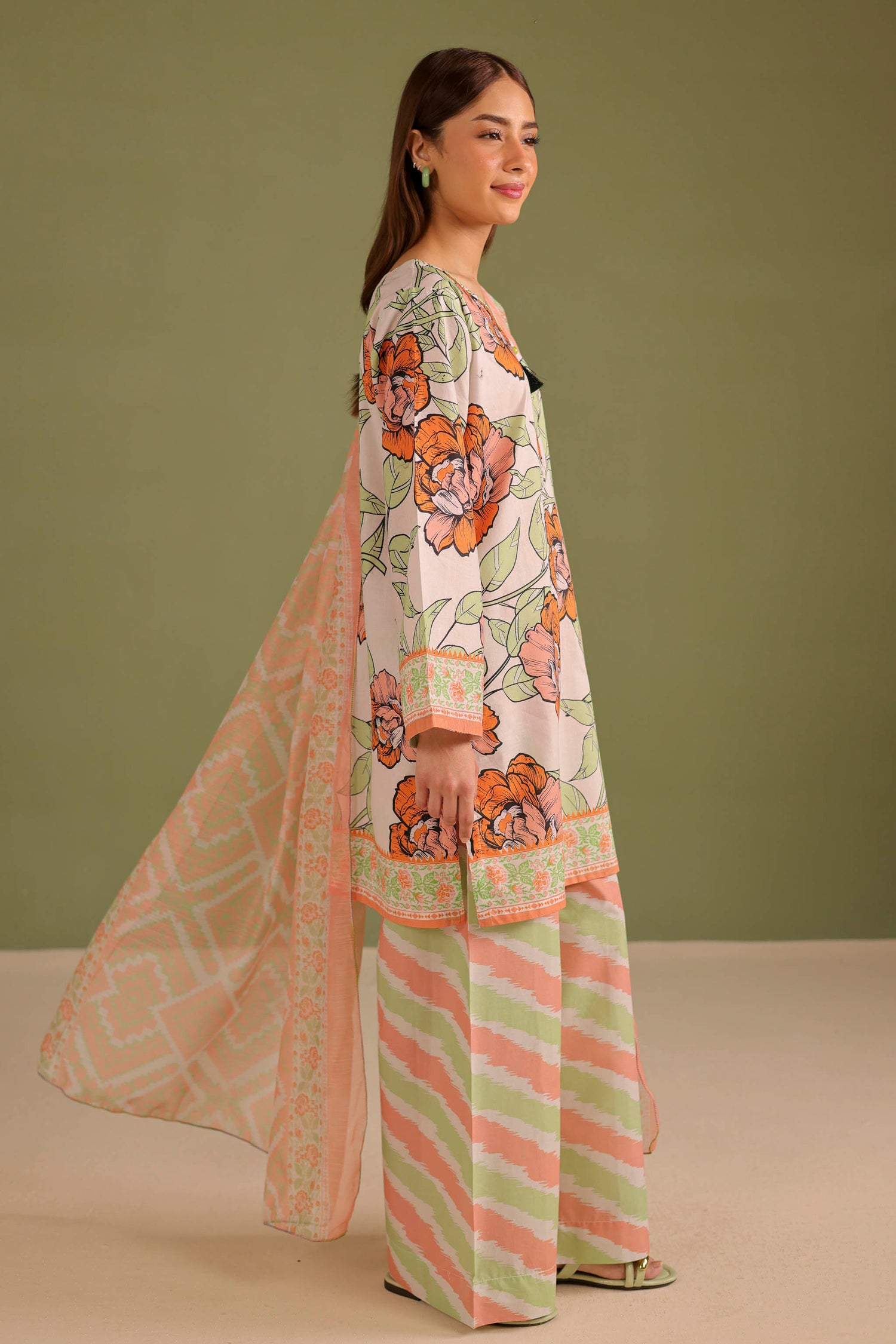 3PC Printed Lawn Suit - 42712