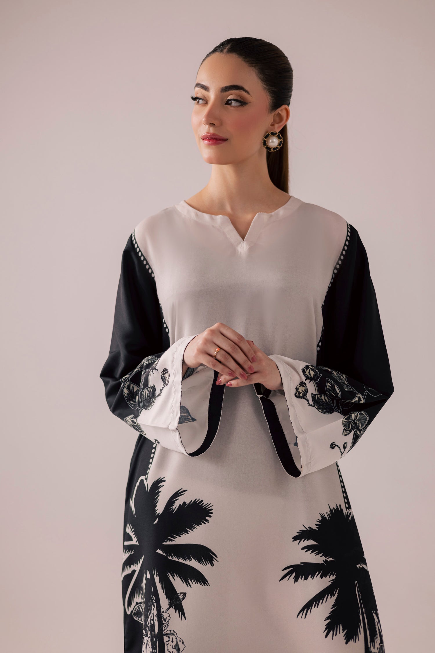 KF36 - Printed Kaftaan