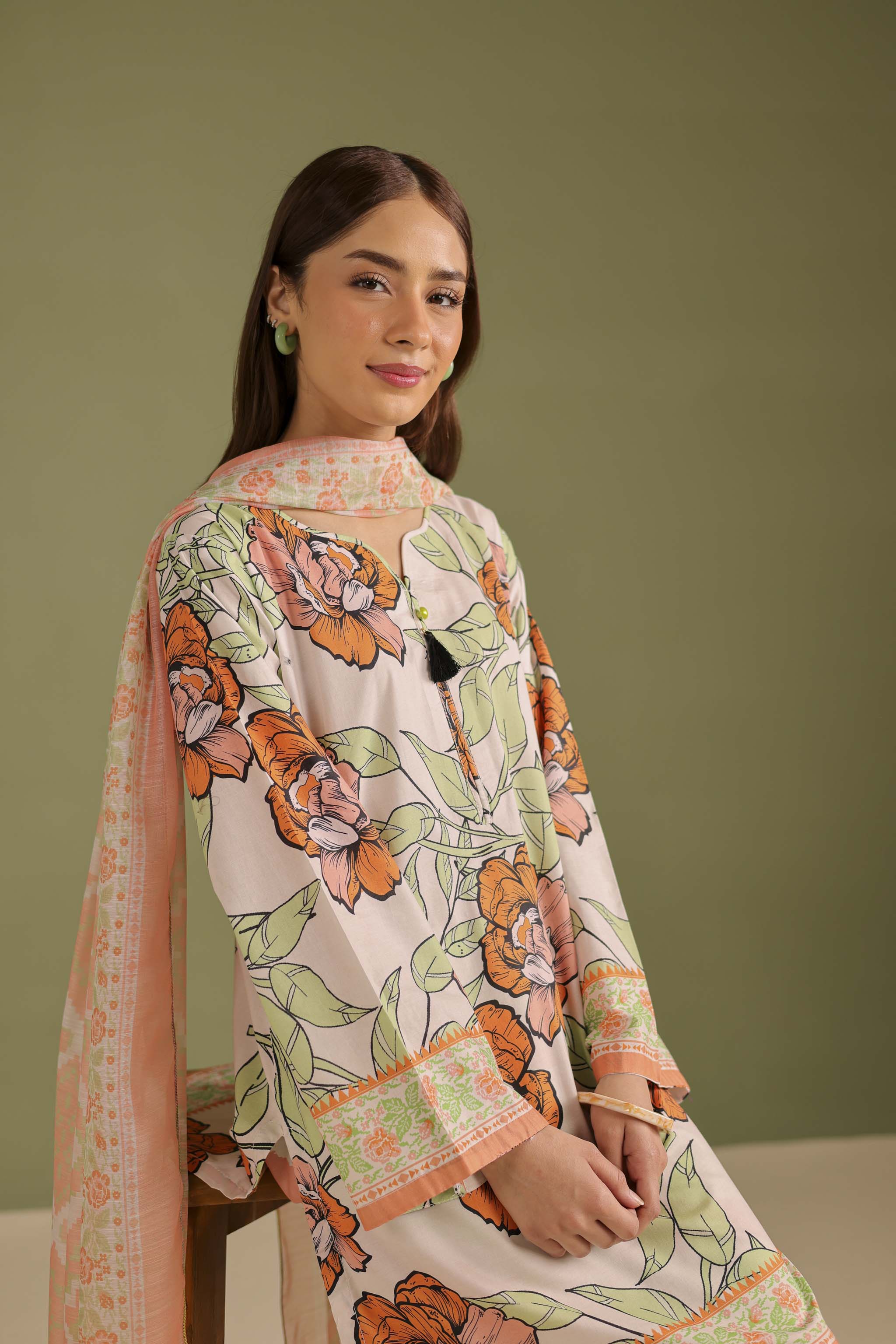 3PC Printed Lawn Suit - 42712