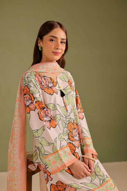 3PC Printed Lawn Suit - 42712