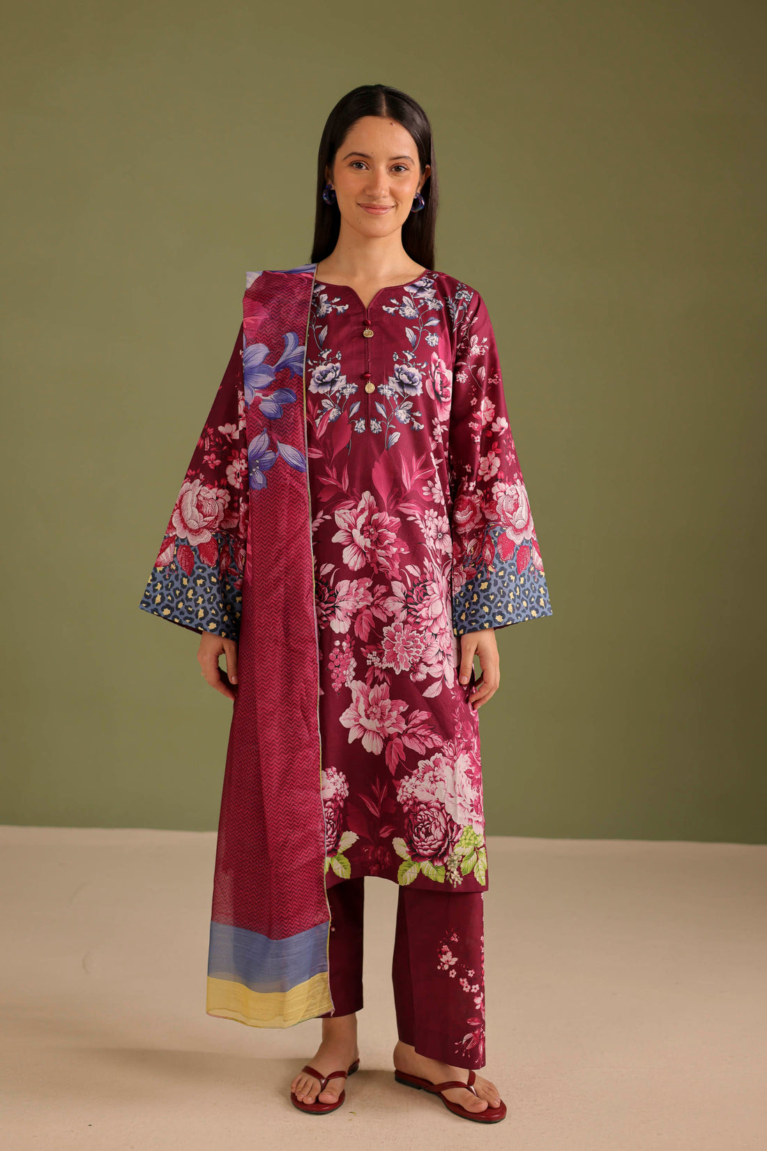 3PC Printed Lawn Suit - 42661