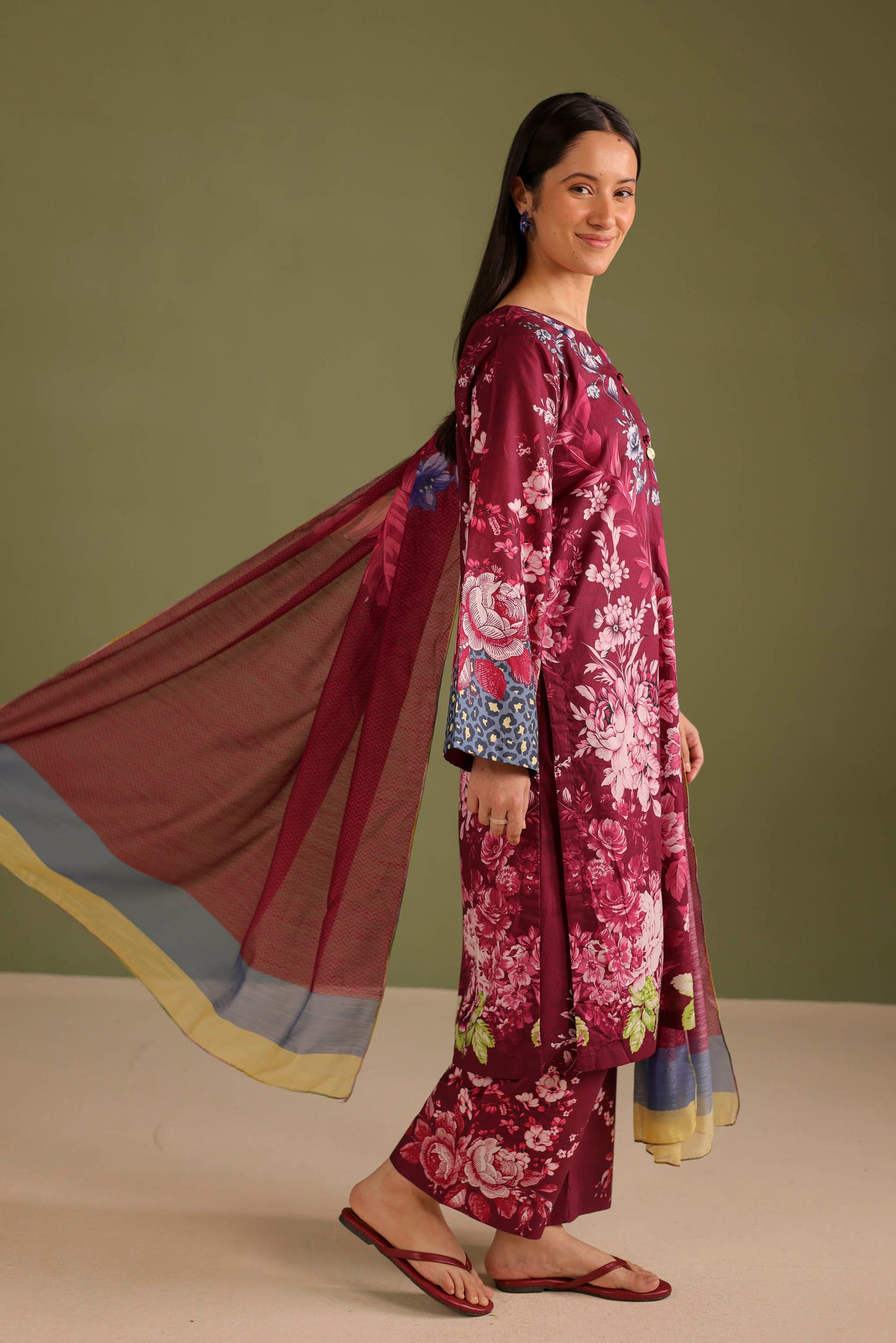 3PC Printed Lawn Suit - 42661