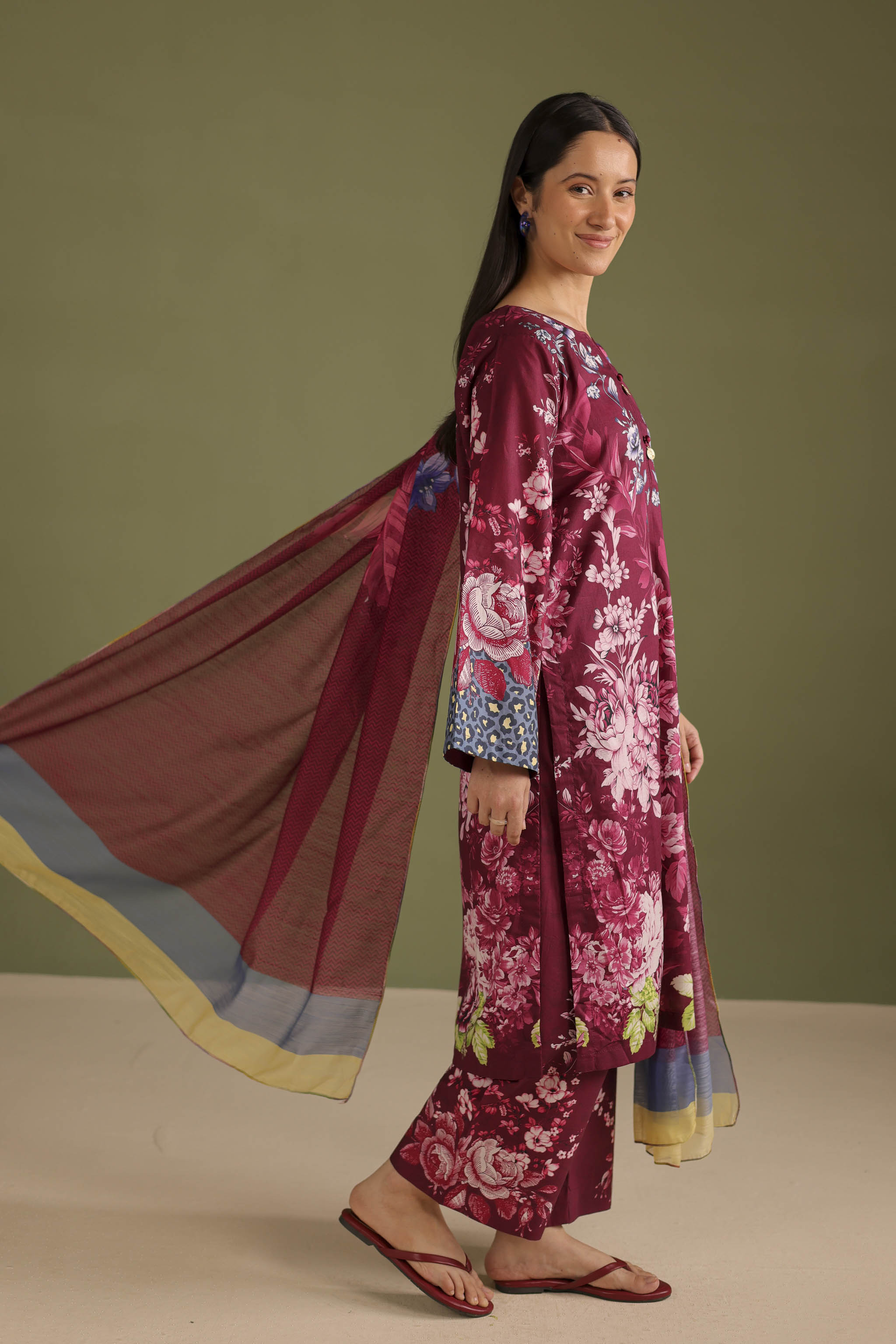 3PC Printed Lawn Suit - 42661
