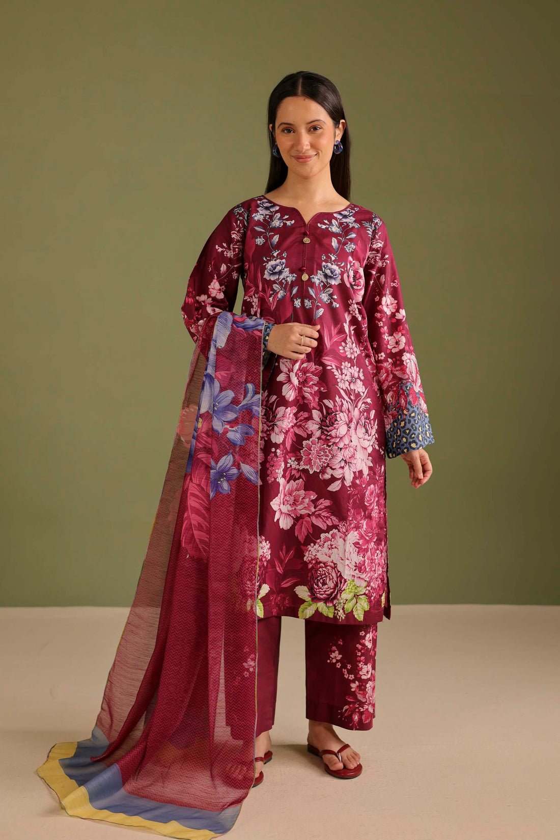 3PC Printed Lawn Suit - 42661