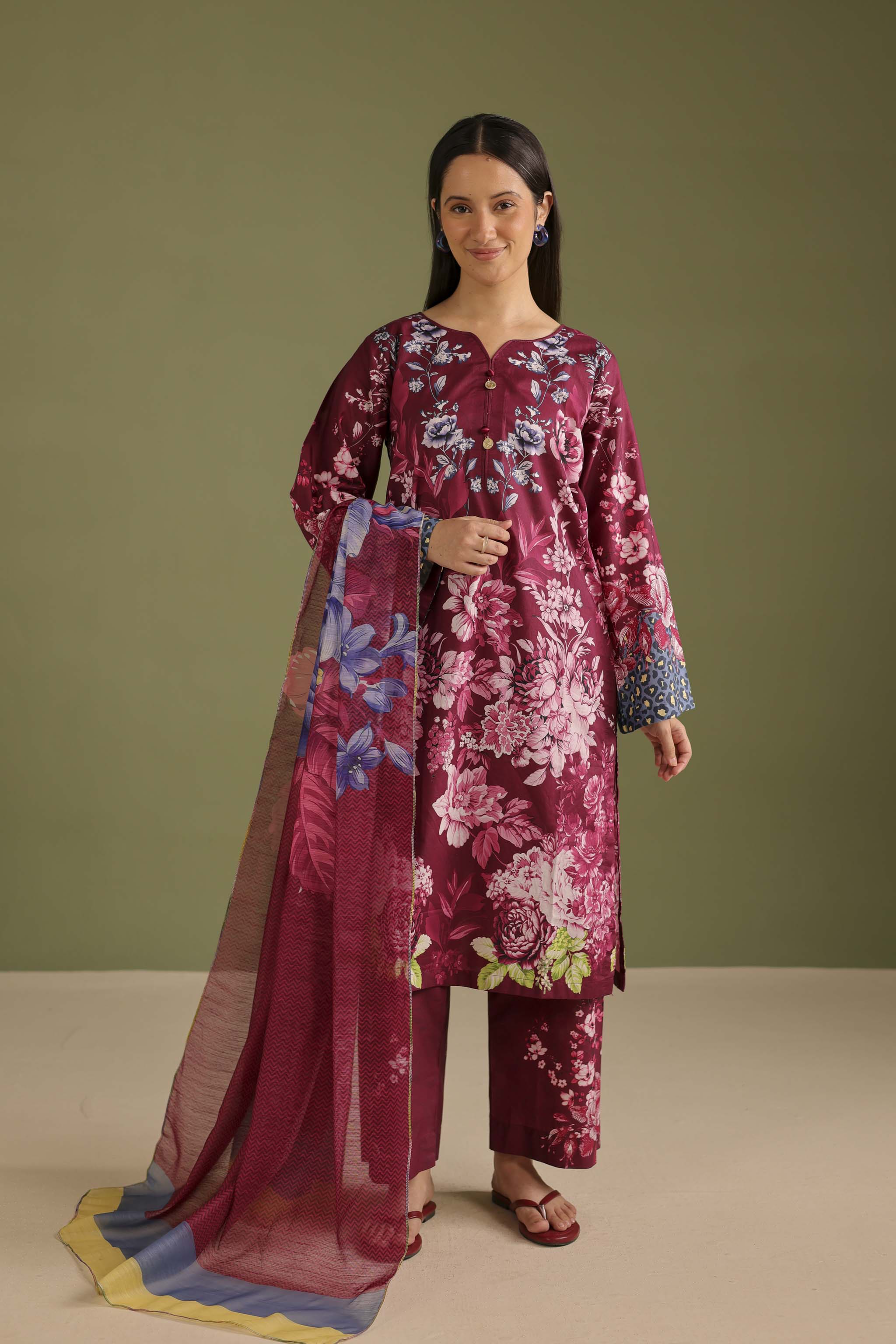 3PC Printed Lawn Suit - 42661