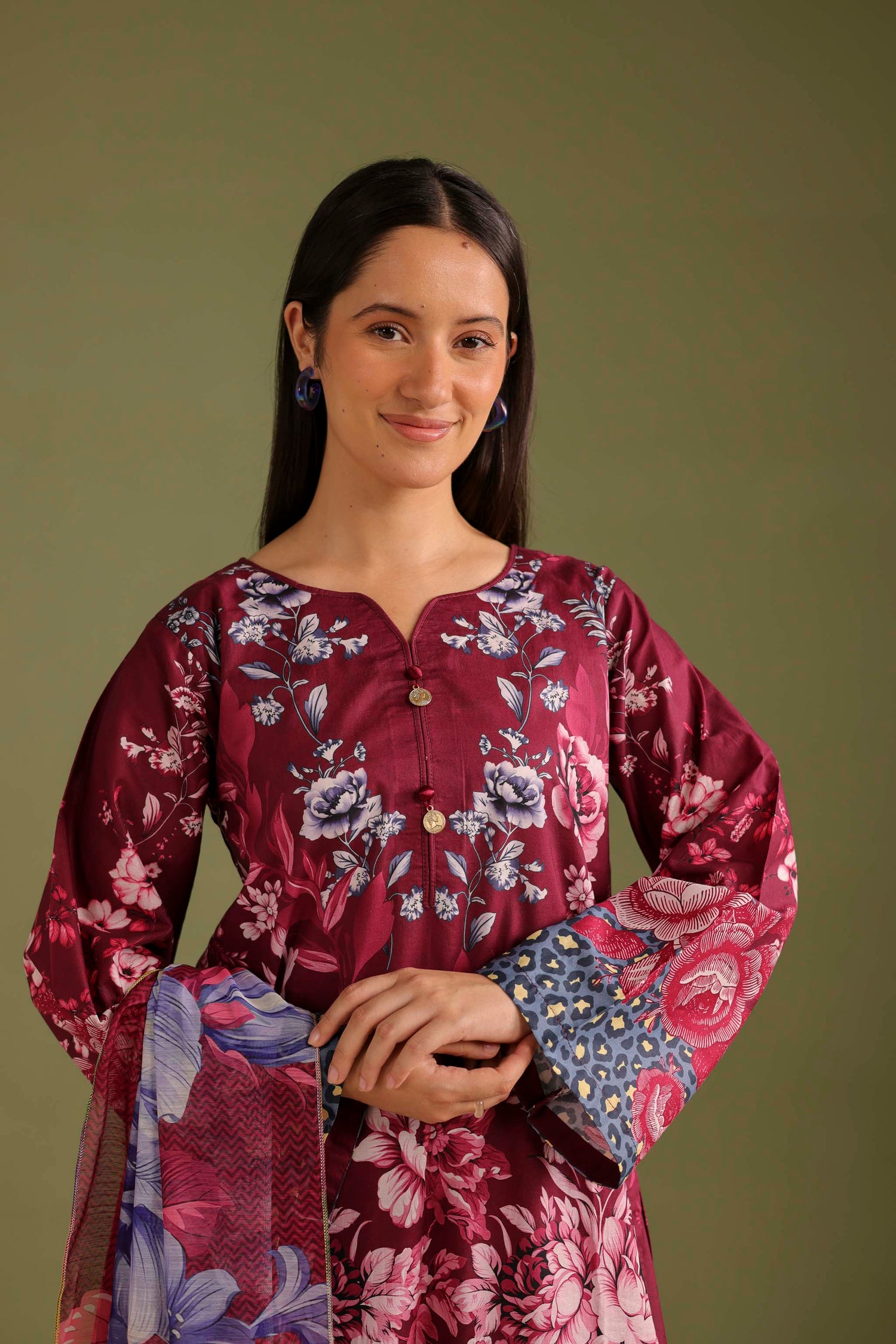3PC Printed Lawn Suit - 42661