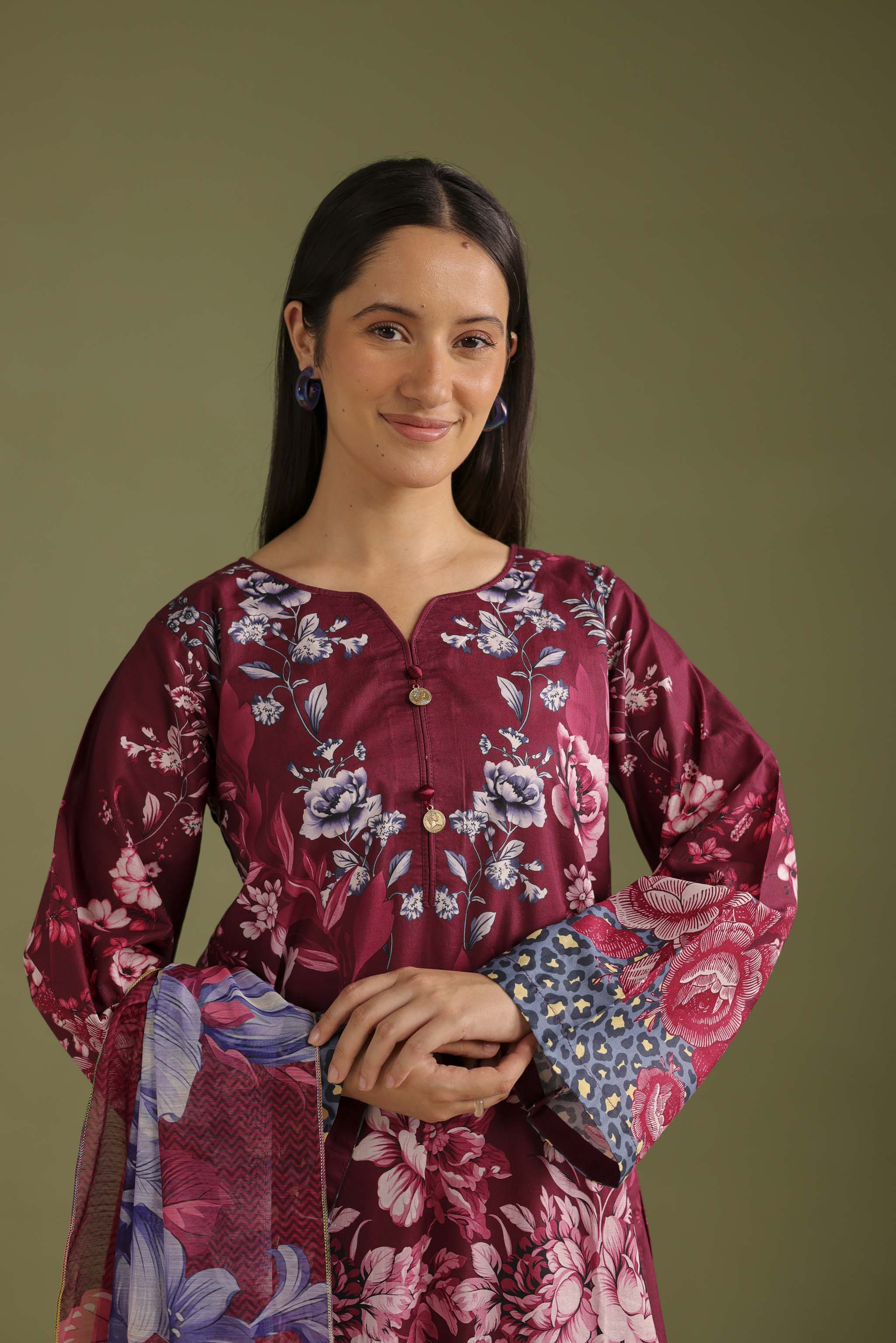 3PC Printed Lawn Suit - 42661
