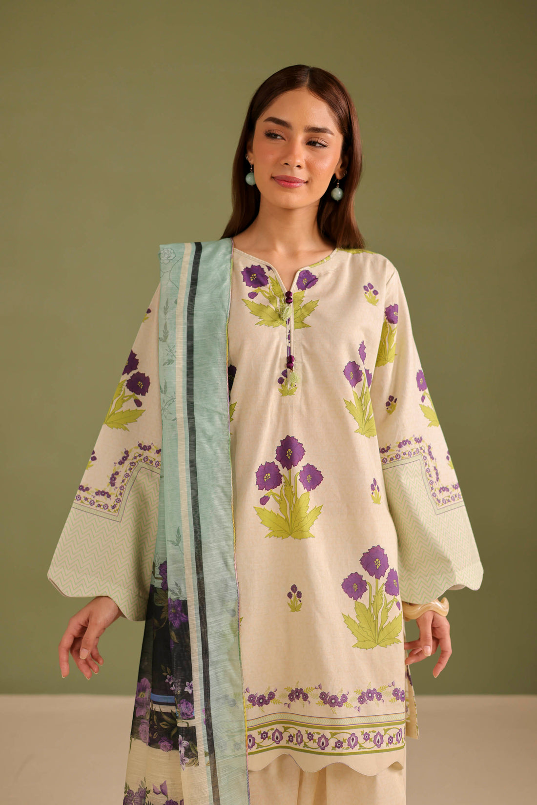 3PC Printed Lawn Suit - 42672