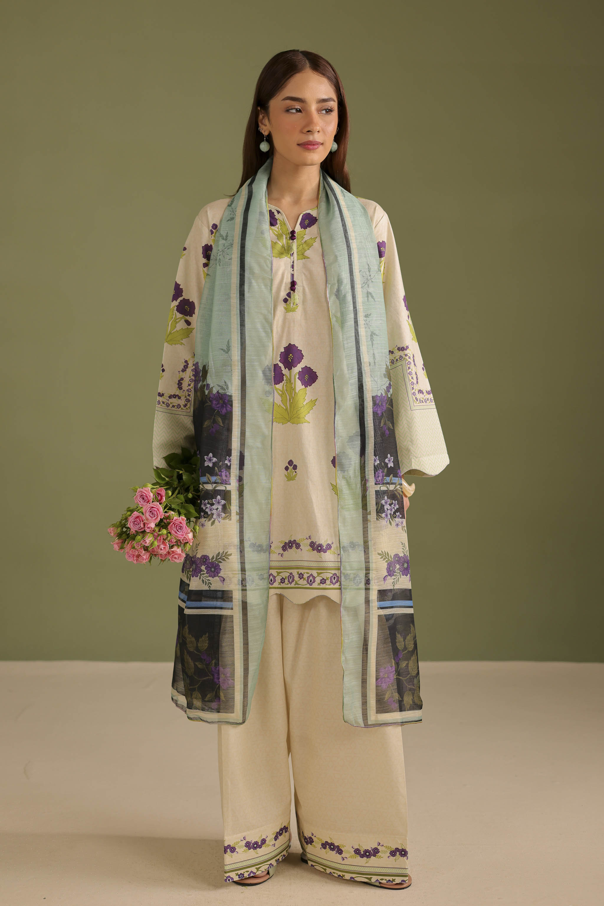 3PC Printed Lawn Suit - 42672