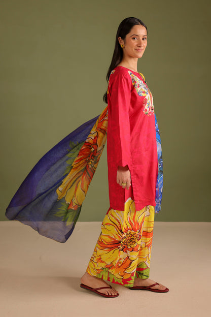 3PC Printed Lawn Suit - 42662