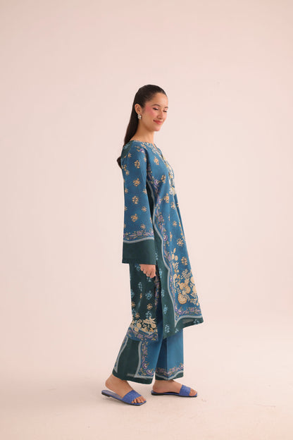 2PC Summer Lawn Dress- PRT L42945