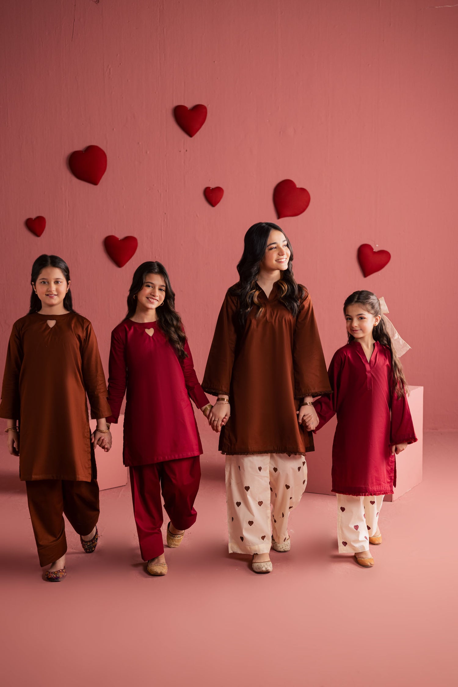 Kids 2PC Lawn Embroidered MSK 05 – Chocolate Brown