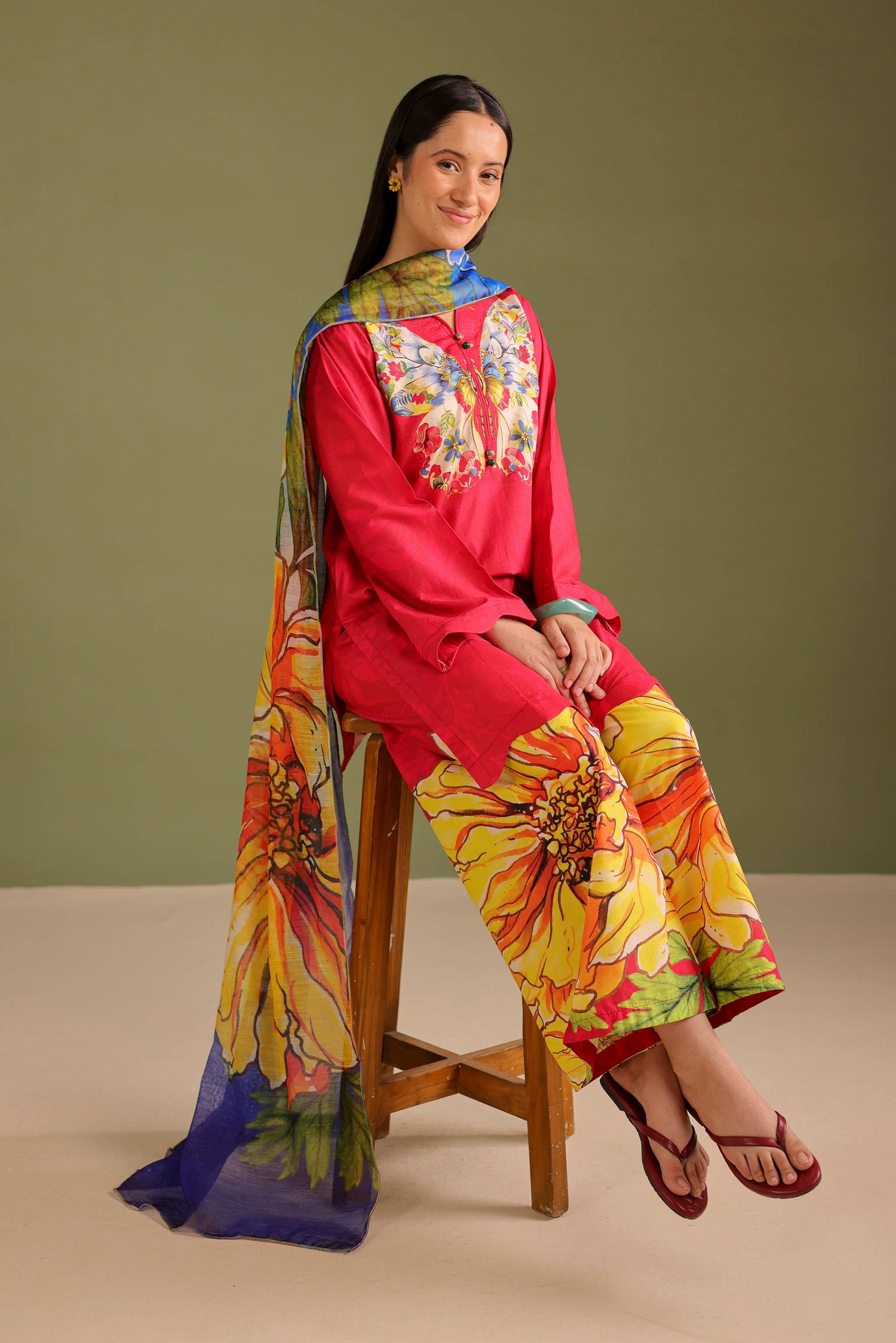3PC Printed Lawn Suit - 42662