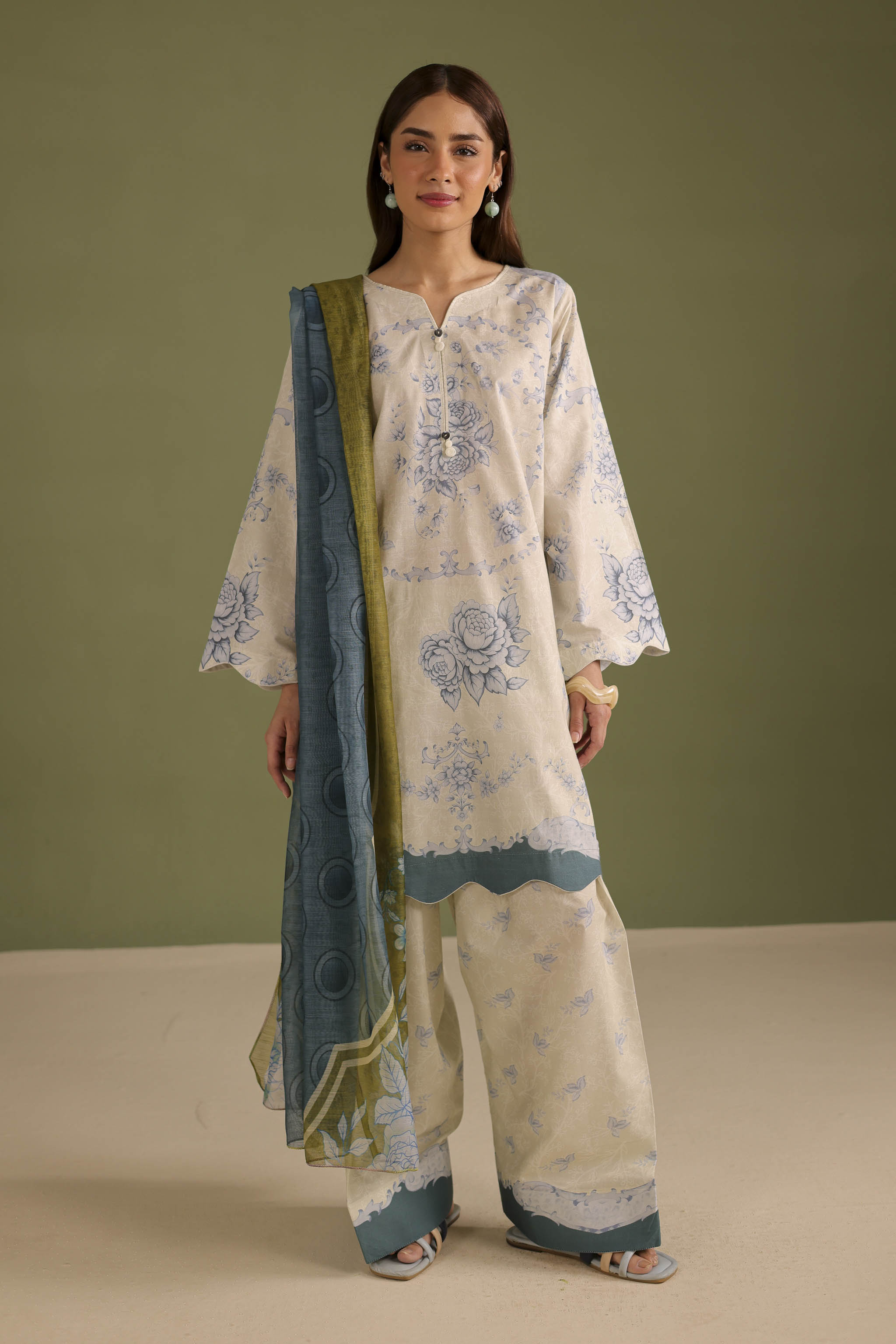 3PC Printed Lawn Suit - 42656