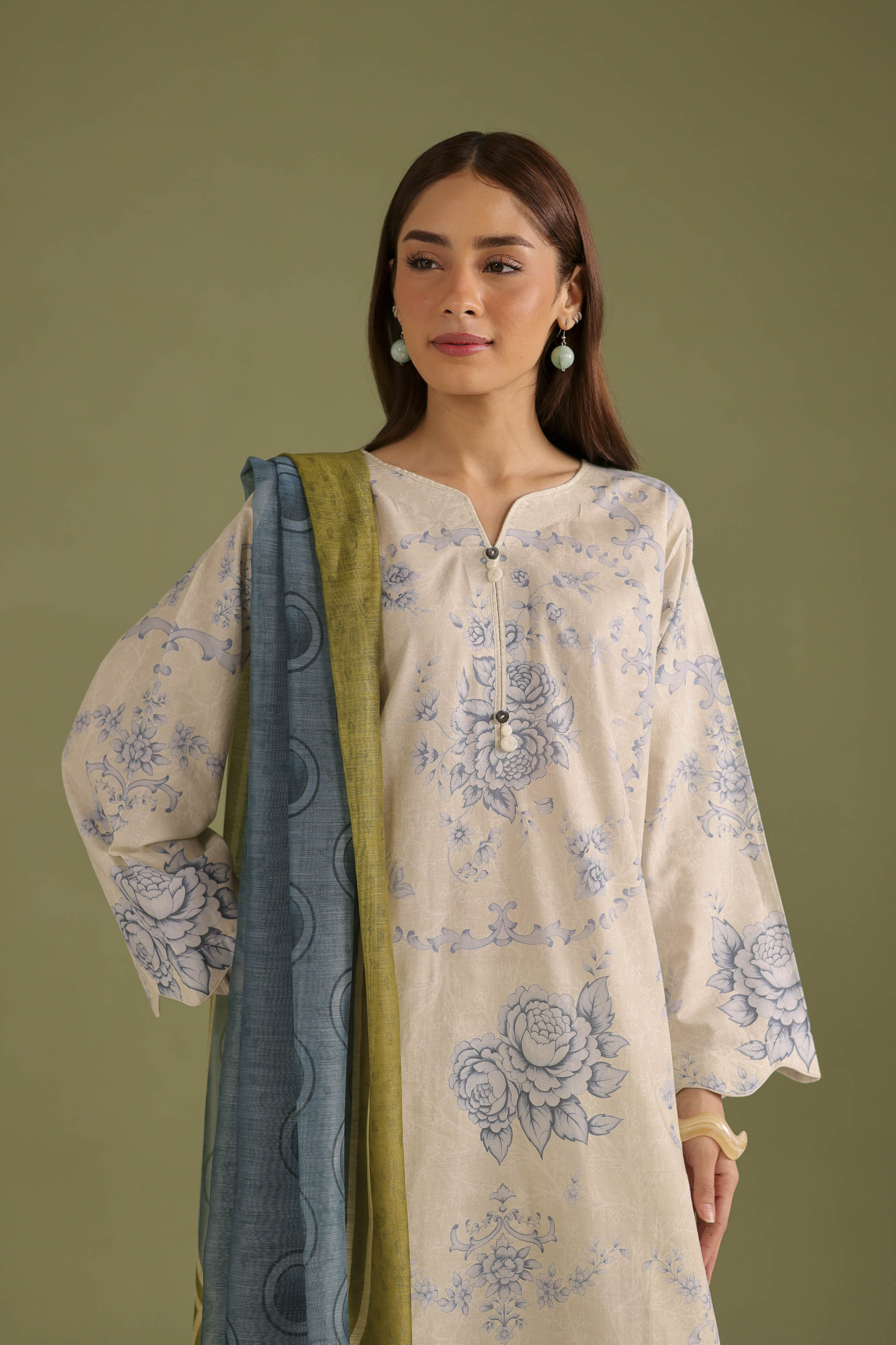 3PC Printed Lawn Suit - 42656