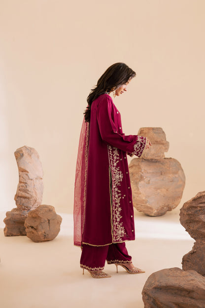 3PC Luxury Embroidered Dress- RSDP14