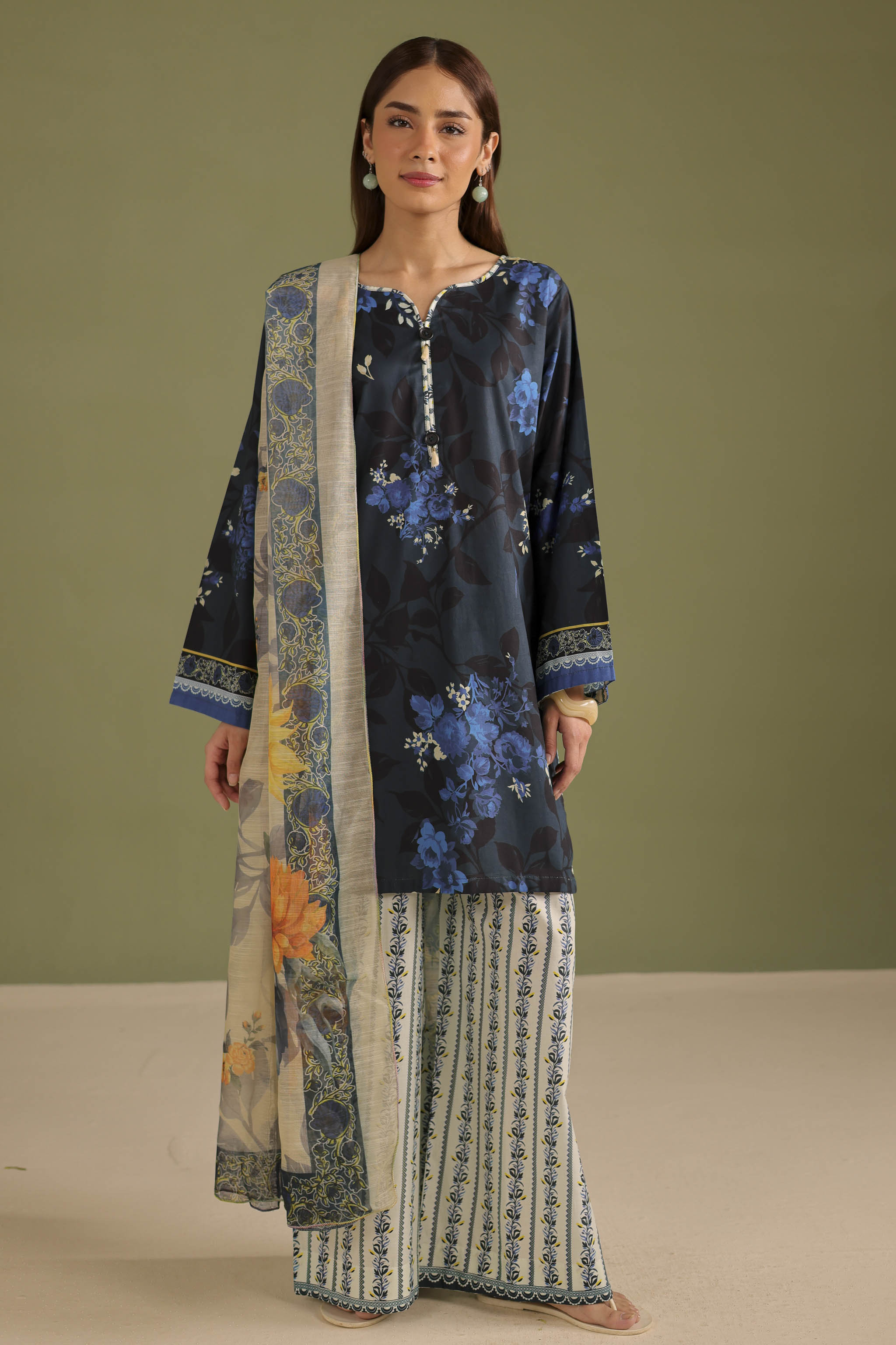 3PC Printed Lawn Suit - 42675